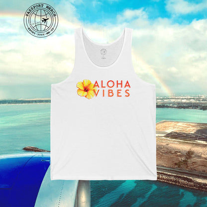 Sun-Kissed Hibiscus Aloha Vibes, Hawaii Tank Top