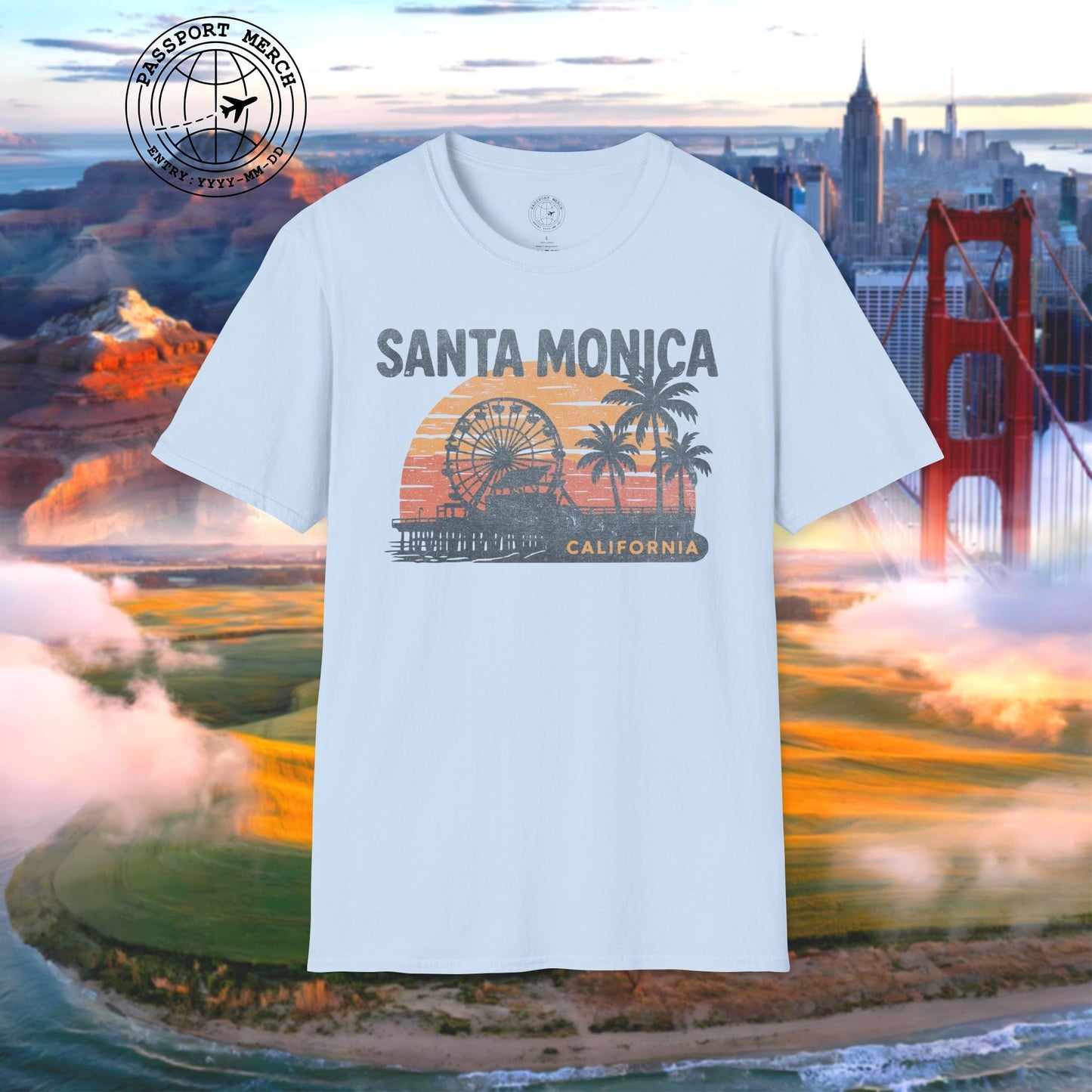 Santa Monica, California - 80's Vintage T-Shirt