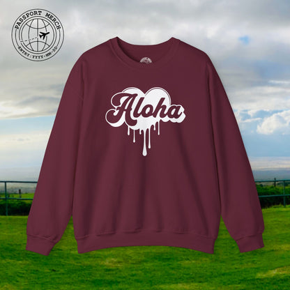 Aloha Melting Heart, Hawaii Crewneck