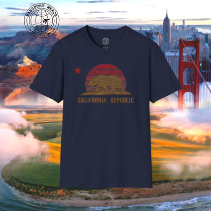 Woodworked Flag of California T-Shirt