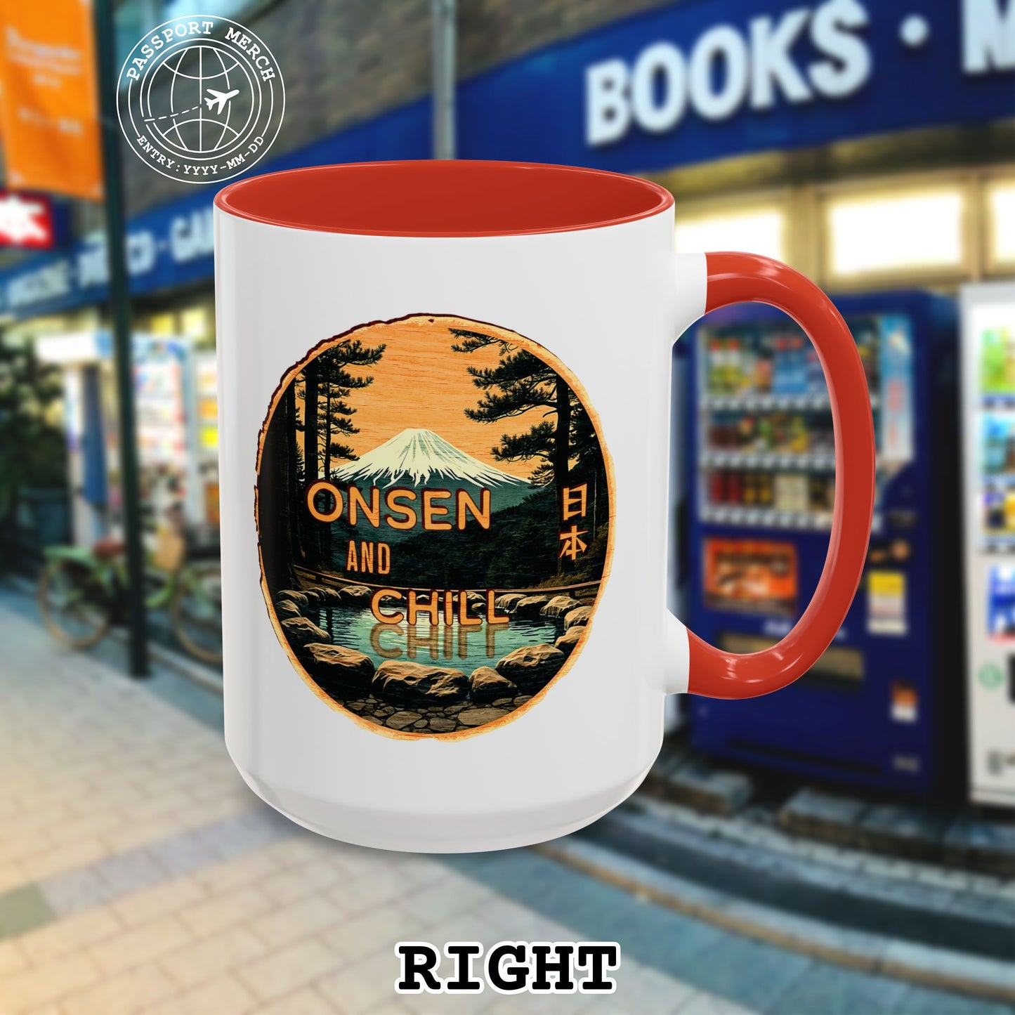 Onsen and Chill, Japan 15oz Mug