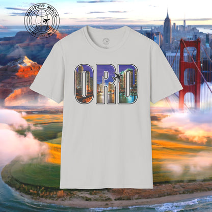 Airport Window Chicago Illinois ORD T-Shirt