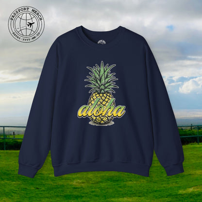 Maui Pineapple Aloha Hawaii Crewneck