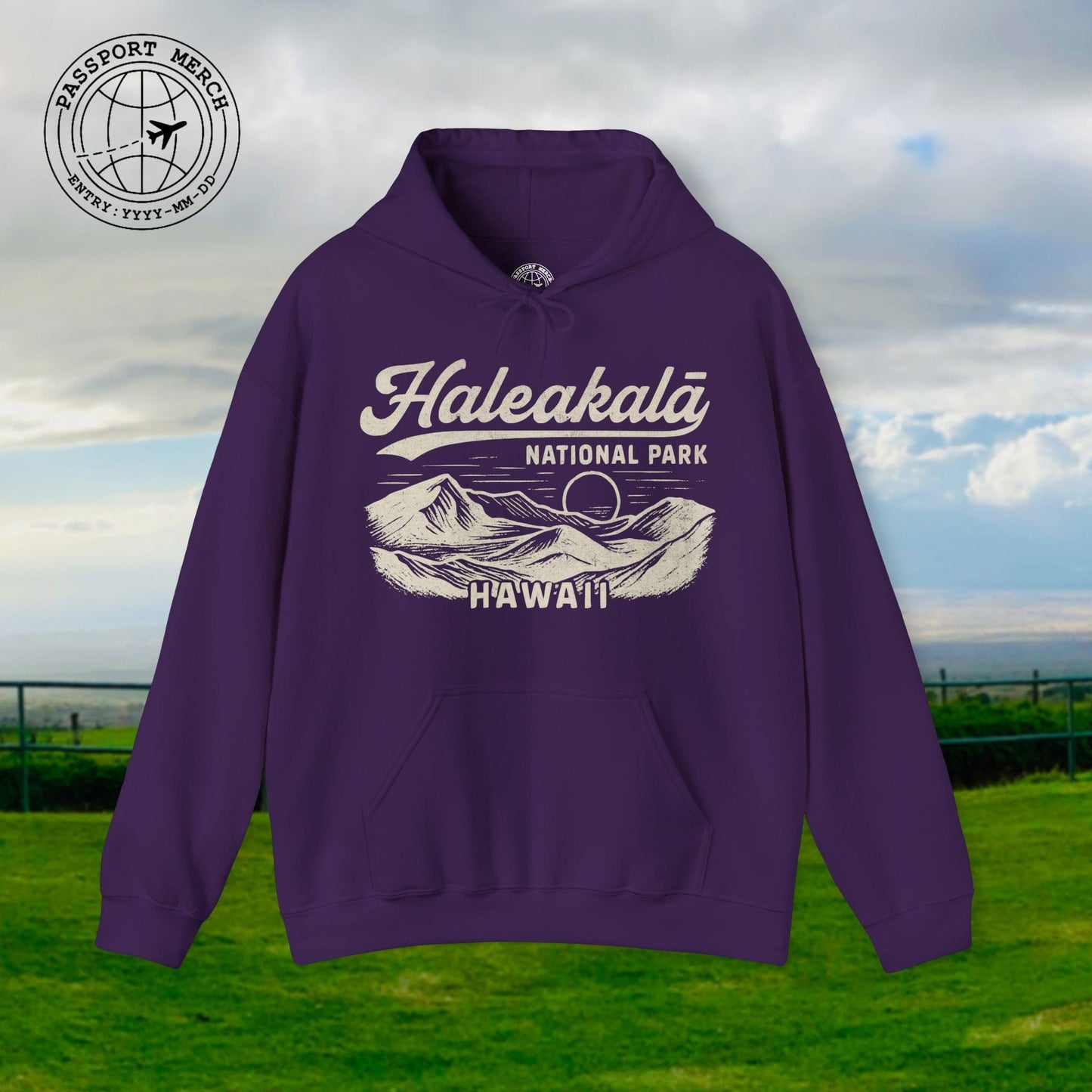 Haleakala National Park Vintage Monochrome, Hawaii Hoodie