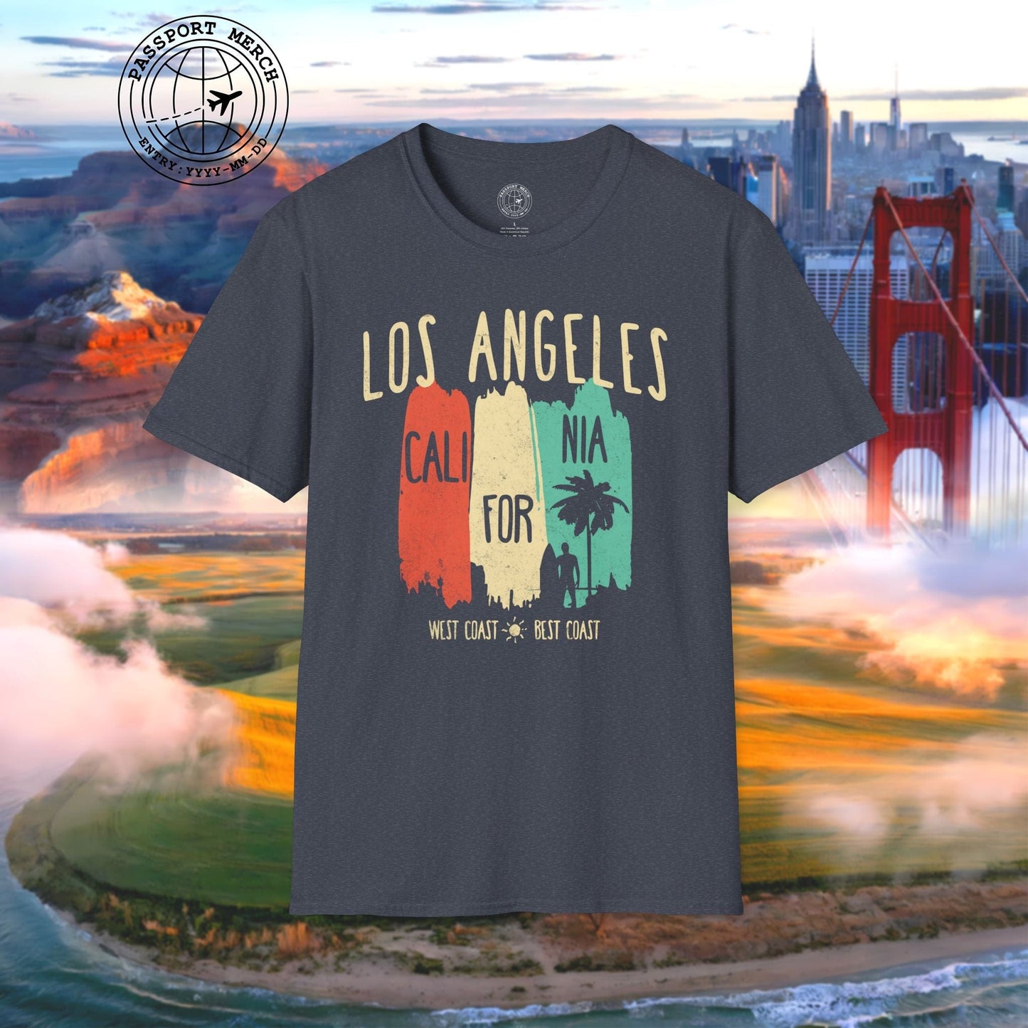 Los Angeles, West Coast Best Coast California T-Shirt