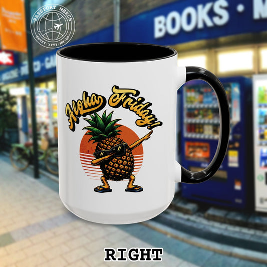 Aloha Friday Dabbing Pineapple Hawaii 15oz Mug