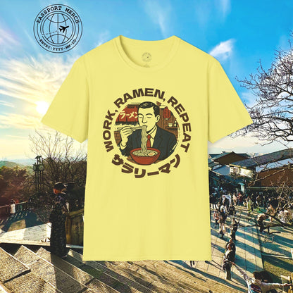 Salaryman - Work, Ramen, Repeat, Japan T-Shirt