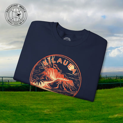 Vintage Kilauea Eruption, Hawaii Crewneck