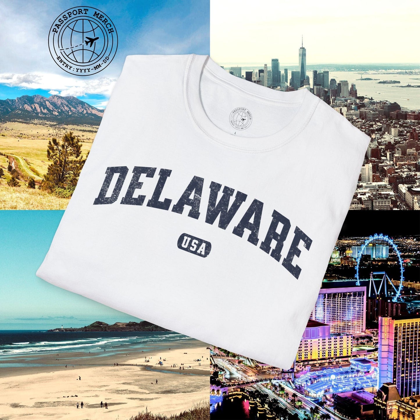 Classic Athletic, Delaware (50 States Edition) T-Shirt