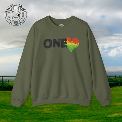 One Heart, Jamaican Reggae Crewneck
