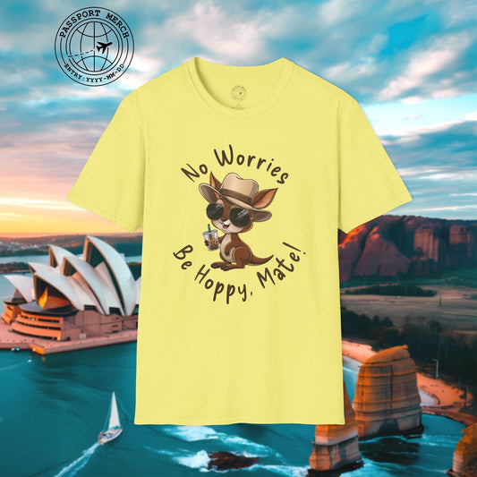 No Worries, Be Hoppy, Mate! Australia T-Shirt
