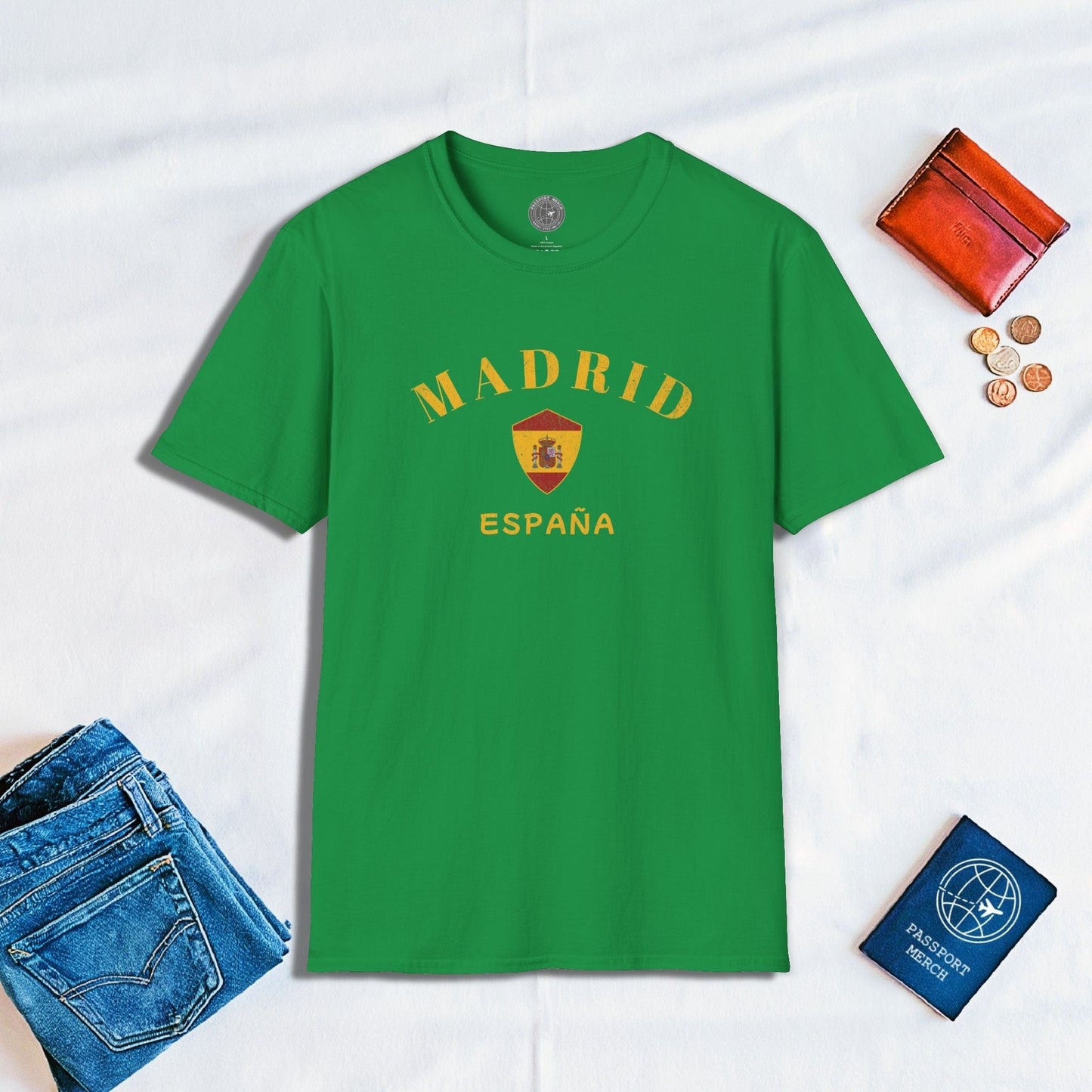 Madrid with Coat of Arms Spain T-Shirt