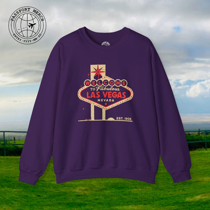 Signs of Wanderlust, Welcome to Las Vegas, Nevada Crewneck
