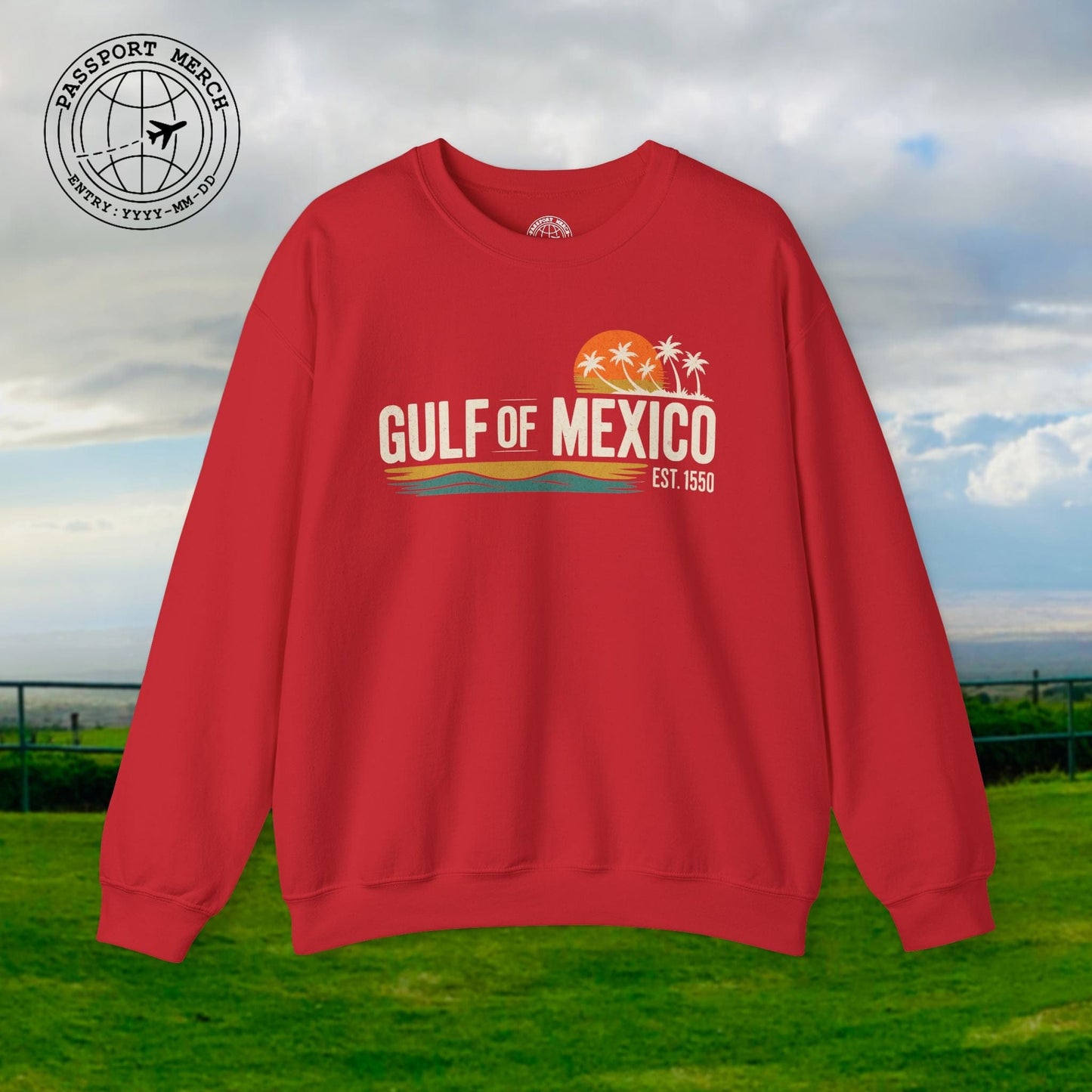 Vintage Retro Gulf of Mexico Crewneck