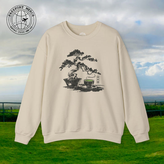 Vintage Matcha Zen, Japan Crewneck