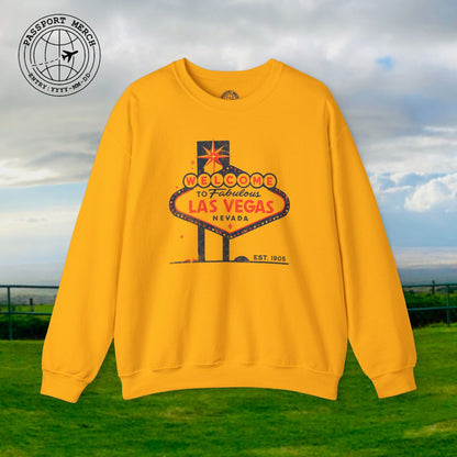 Signs of Wanderlust, Welcome to Las Vegas, Nevada Crewneck