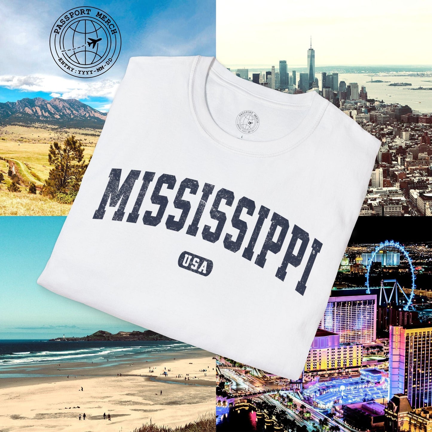Classic Athletic, Mississippi (50 States Edition) T-Shirt