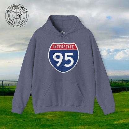 Signs of Wanderlust, Interstate 95, USA Hoodie