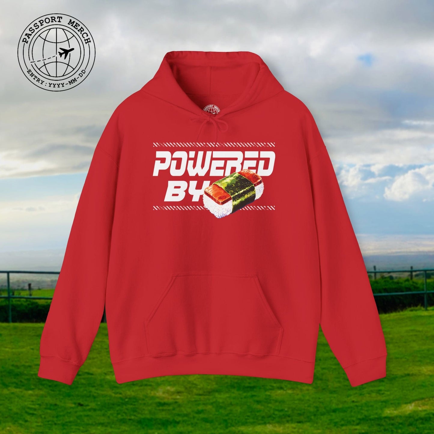 Powered By Musubi, Hawaii Hoodie