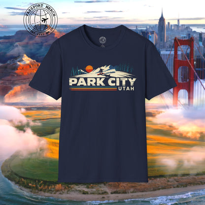 Park City Utah - Vibrant Ski Retro T-Shirt