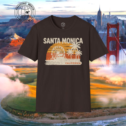Santa Monica, California - 80's Vintage T-Shirt
