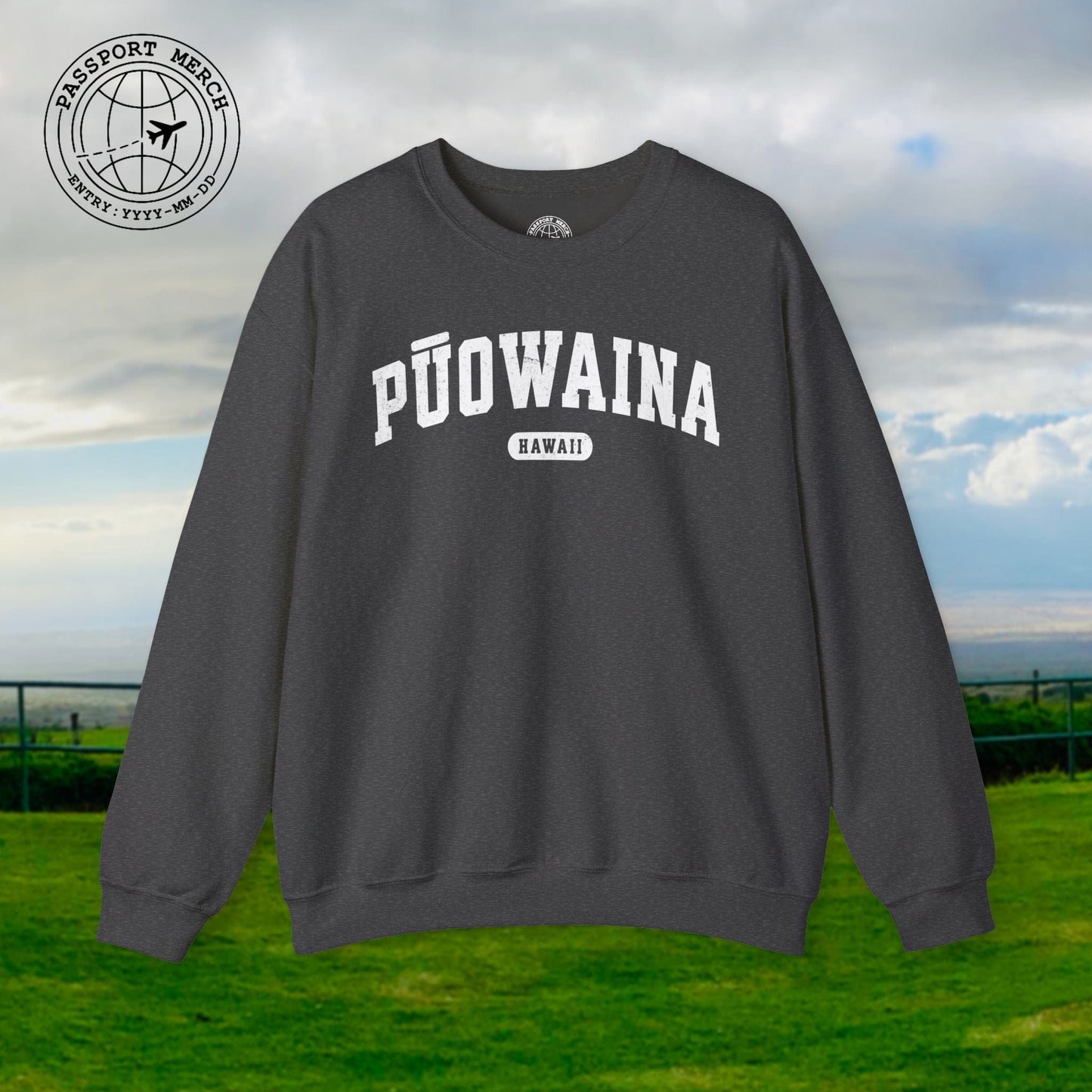 Classic Athletic, Puowaina, Hawaii (Fan Service) Crewneck