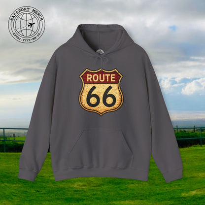 Signs of Wanderlust, Vintage Route 66, USA Hoodie