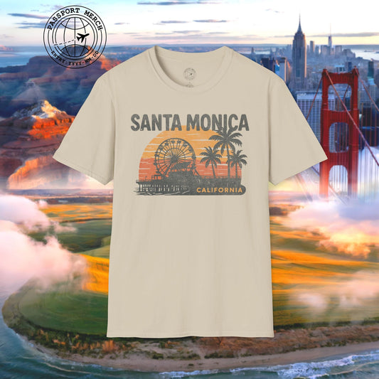 Santa Monica, California - 80's Vintage T-Shirt