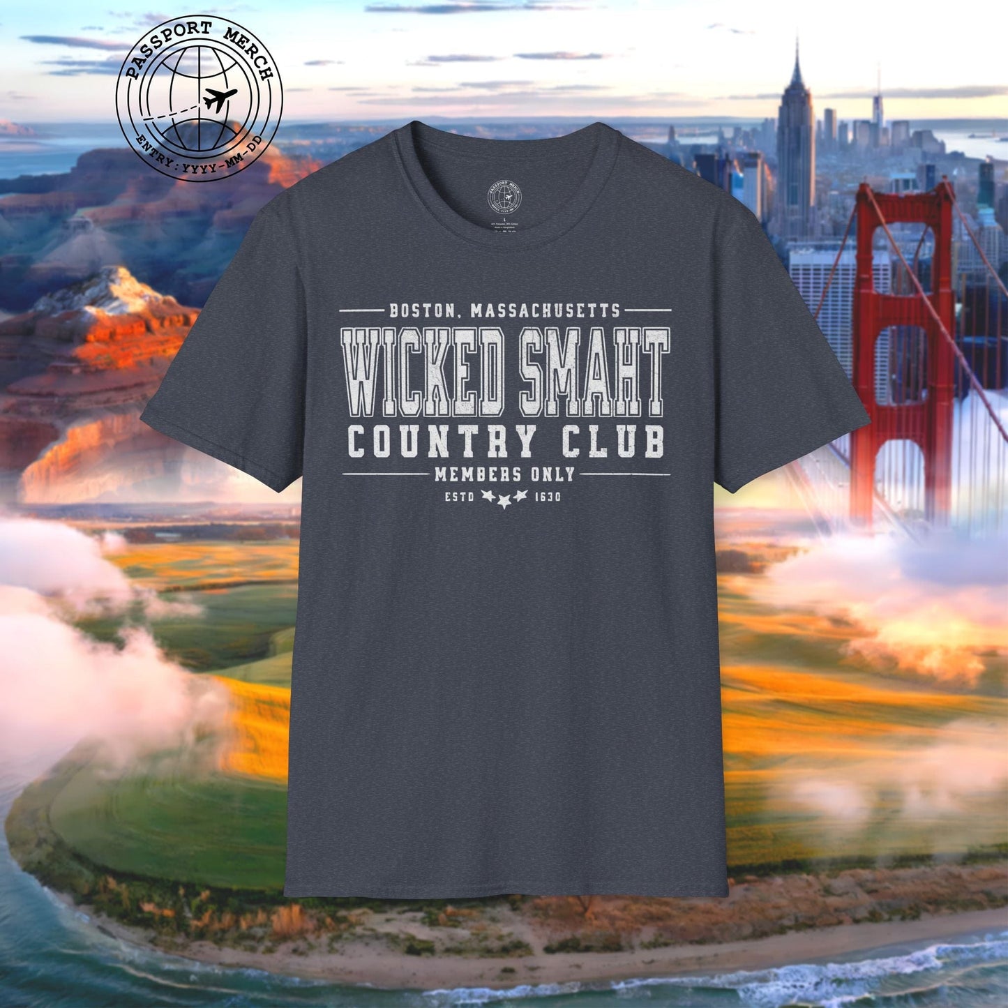 Wicked Smaht Country Club, Boston, Massachussets T-Shirt