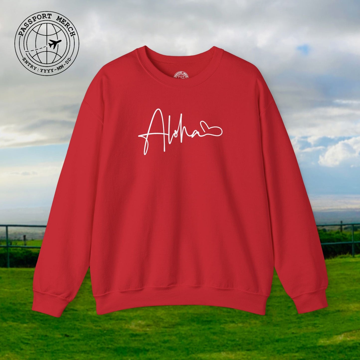 Aloha Heart Signature, Hawaii Crewneck