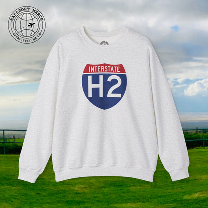 Signs of Wanderlust, Interstate H2, Hawaii Crewneck