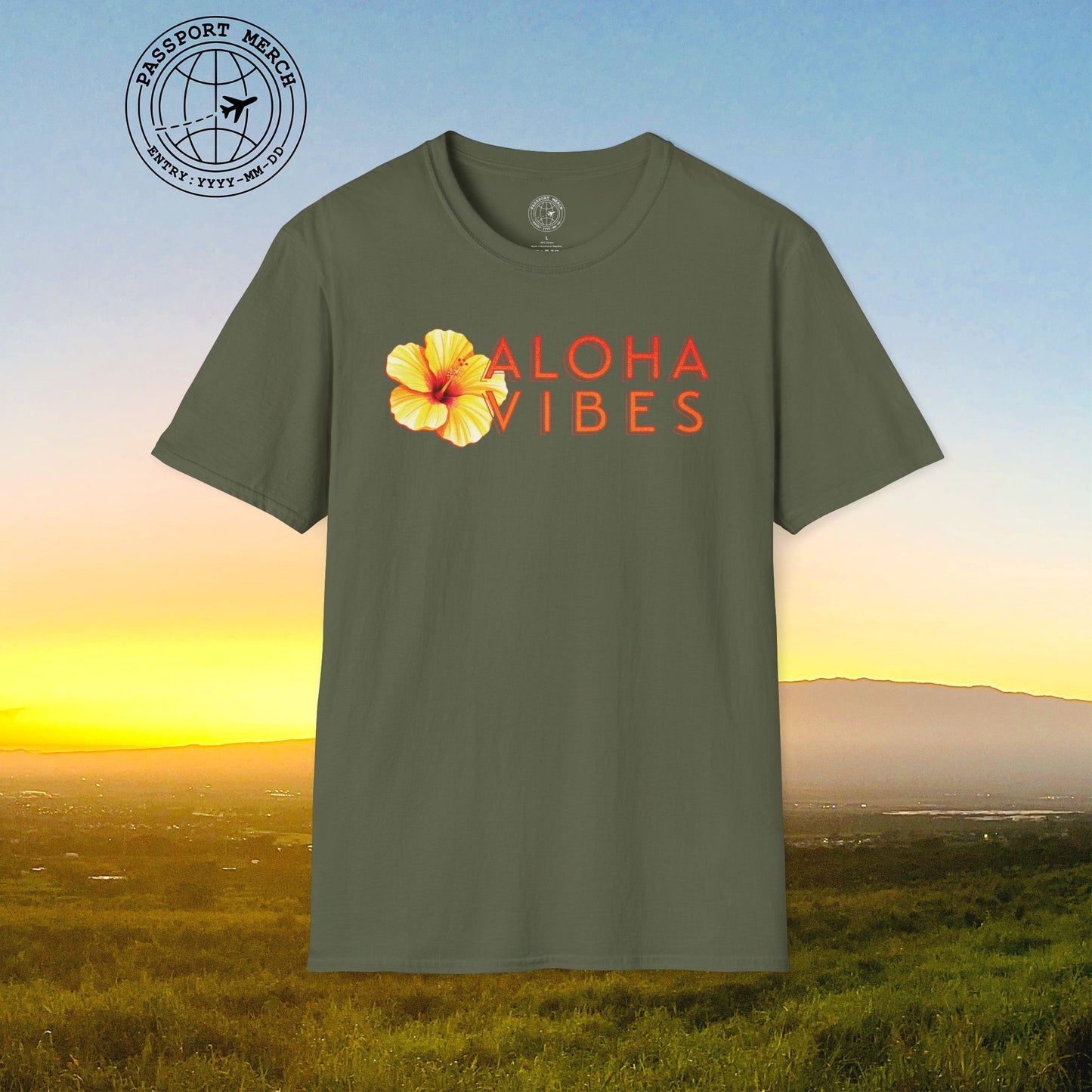 Sun-Kissed Hibiscus Aloha Vibes, Hawaii T-Shirt