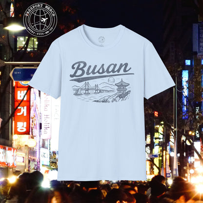 Monochrome Dreams of Busan Korea T-Shirt