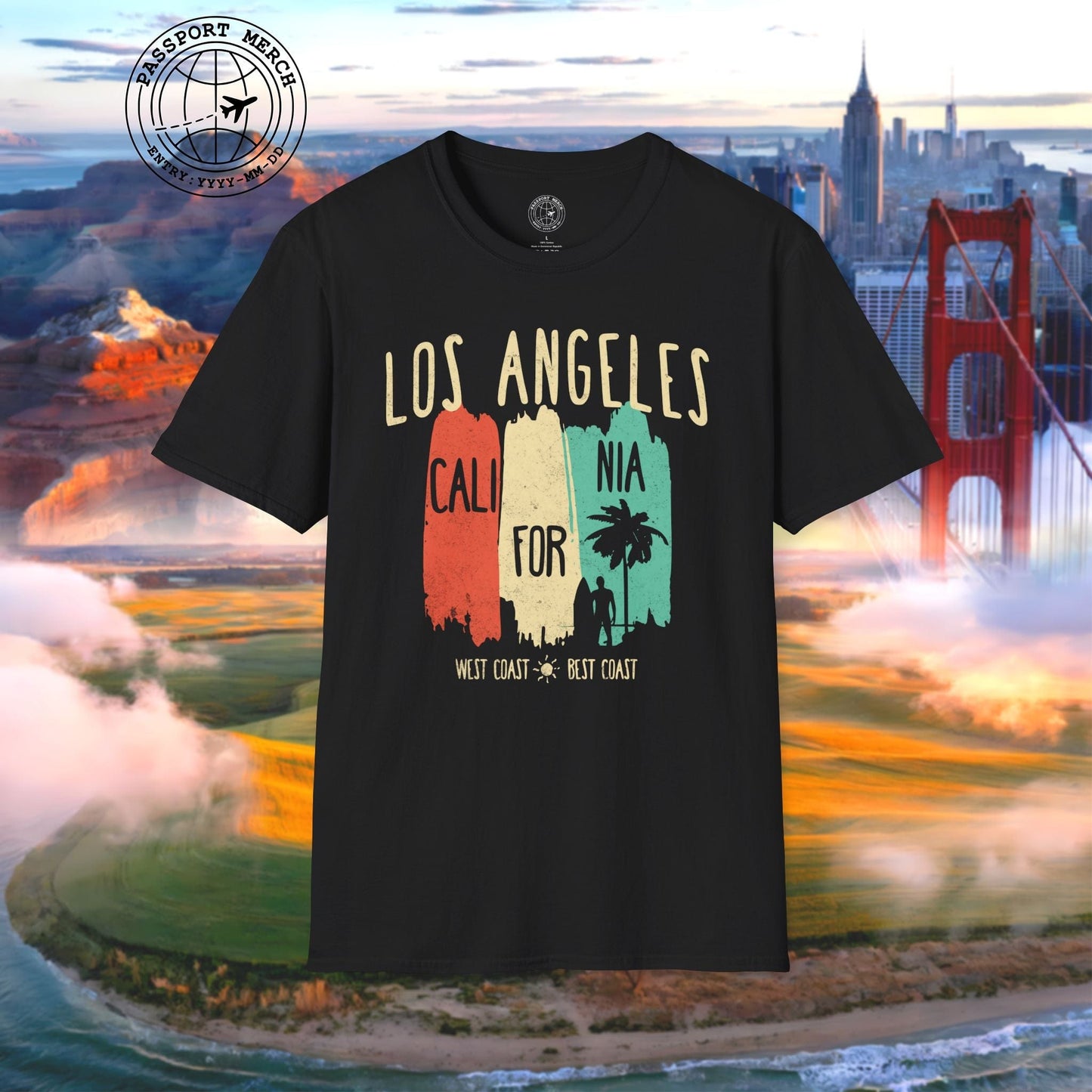 Los Angeles, West Coast Best Coast California T-Shirt