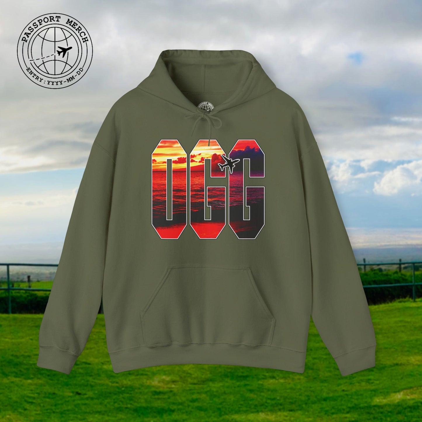 Airport Window Kahului Maui Hawaii OGG Hoodie
