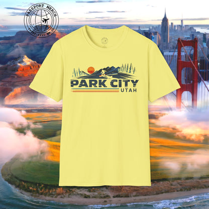 Park City Utah - Vibrant Ski Retro T-Shirt