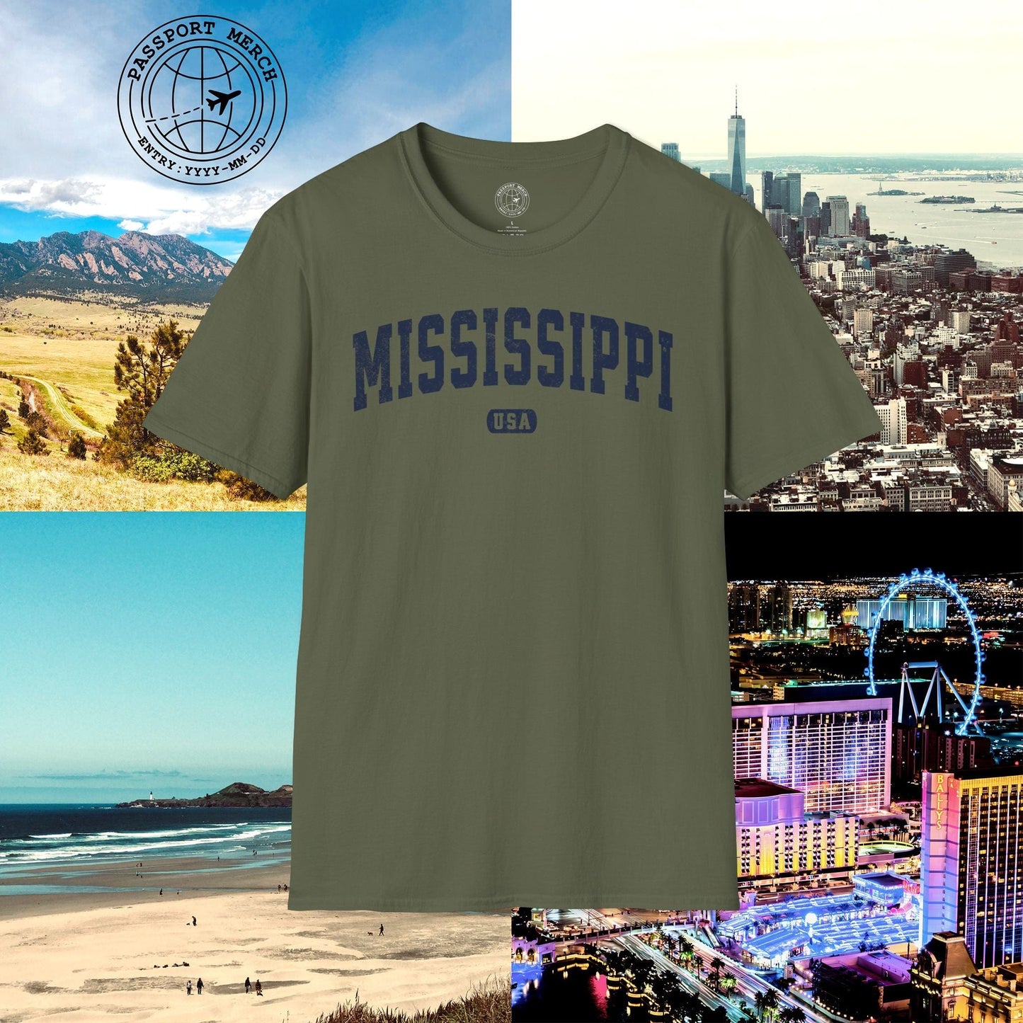 Classic Athletic, Mississippi (50 States Edition) T-Shirt