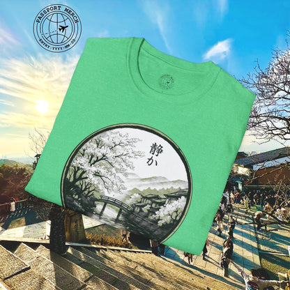 Monochrome Shizuka (Tranquil), Japan T-Shirt