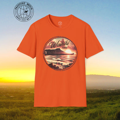 Vintage Nostalgia, Waikiki, Hawaii T-Shirt
