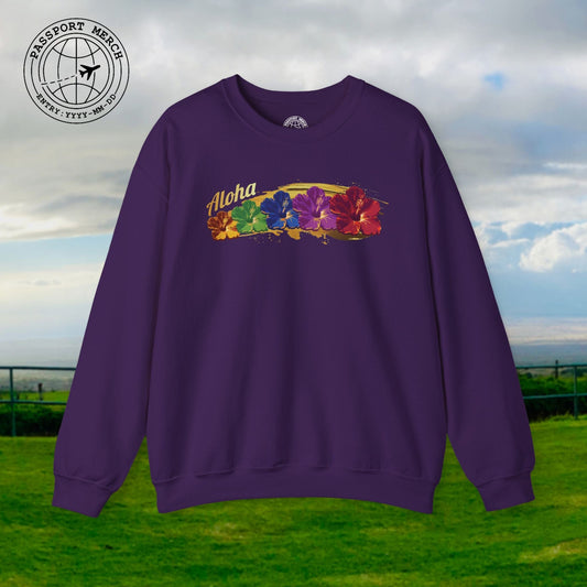 Pop Art Hibiscus, Hawaii Crewneck