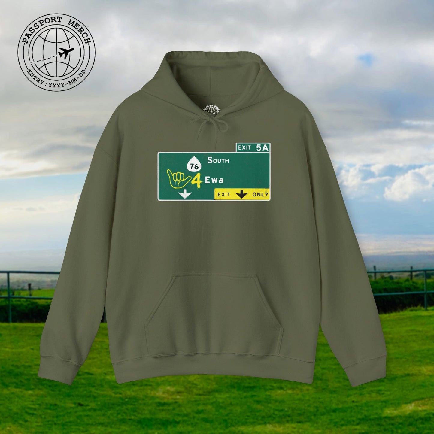 Signs of Wanderlust, Shaka 4 Ewa, Hawaii Hoodie