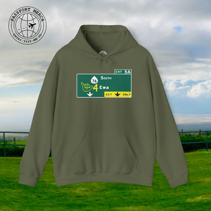 Signs of Wanderlust, Shaka 4 Ewa, Hawaii Hoodie