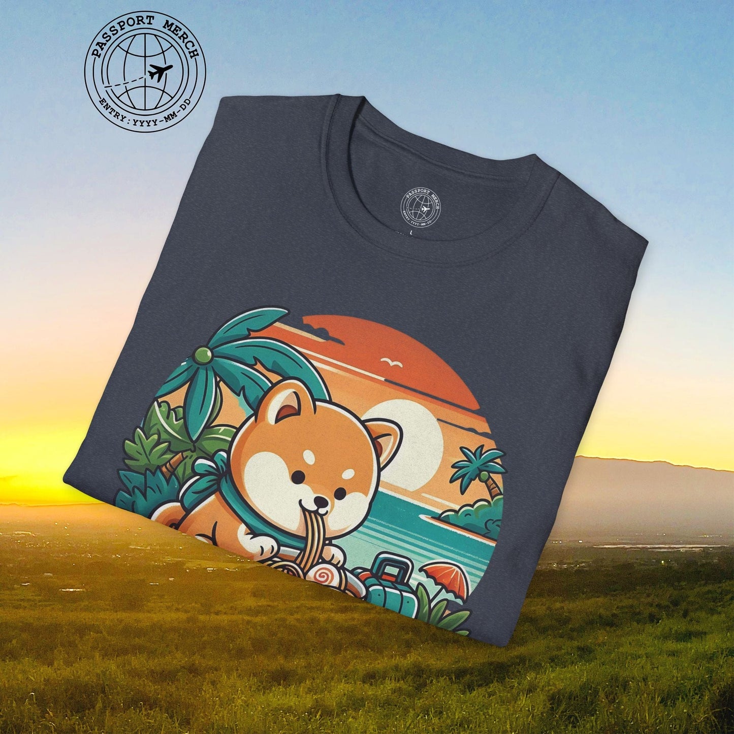 Japanese Shiba Inu Meets Hawaiian Saimin T-Shirt