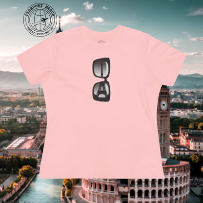 Reflections of the Eiffel Tower, Paris France, Womens Fit T-Shirt