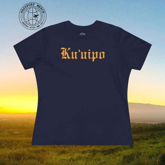 Koa Wood Ku'uipo (Hawaiian Jewelry Style), Womens Fit T-Shirt