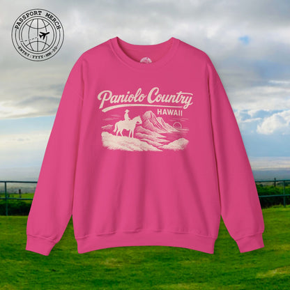 Paniolo Country Vintage Monochrome, Hawaii Crewneck