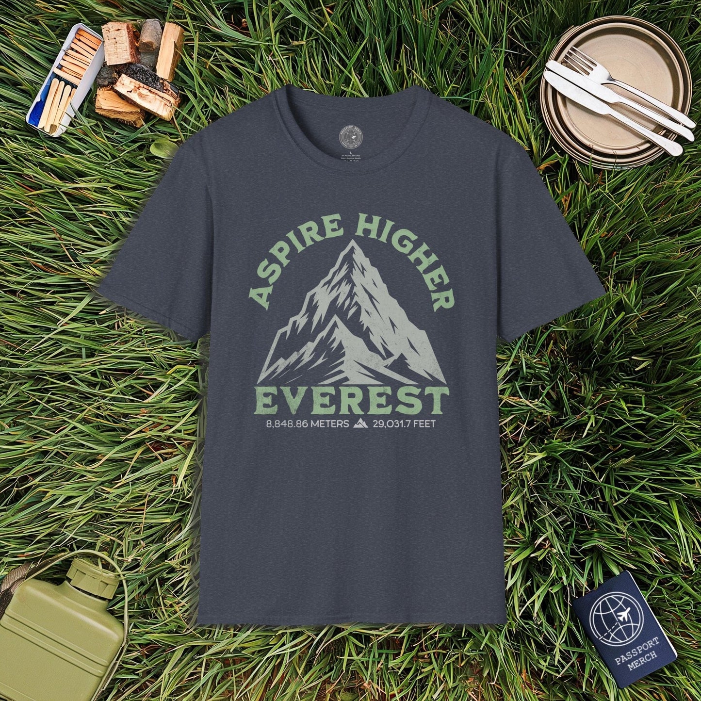 Aspire Higher, Everest Nepal-Tibet T-Shirt