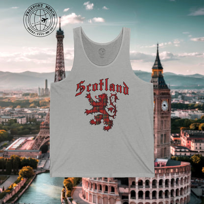 Tartan Lion Rampant, Scotland, UK Tank Top