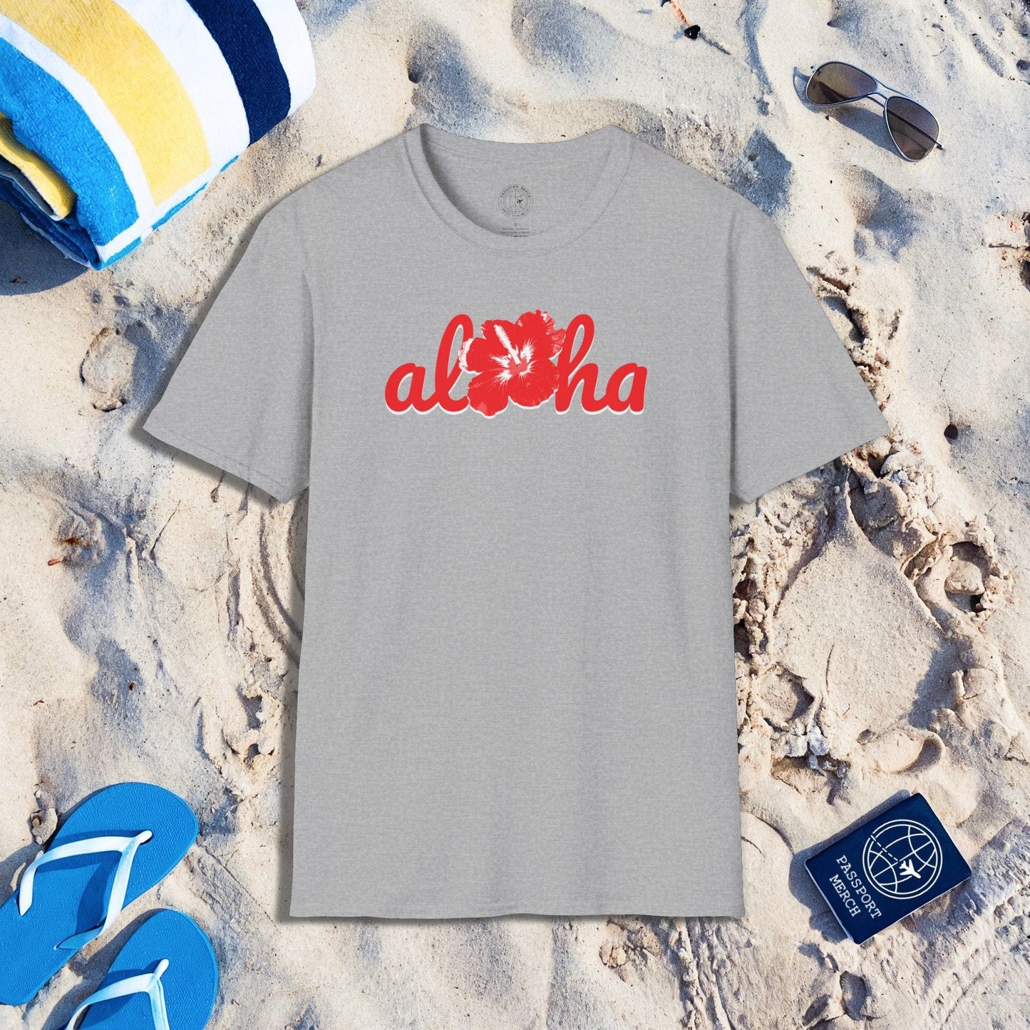 Valentine's Red Aloha Hibiscus, Hawaii T-Shirt