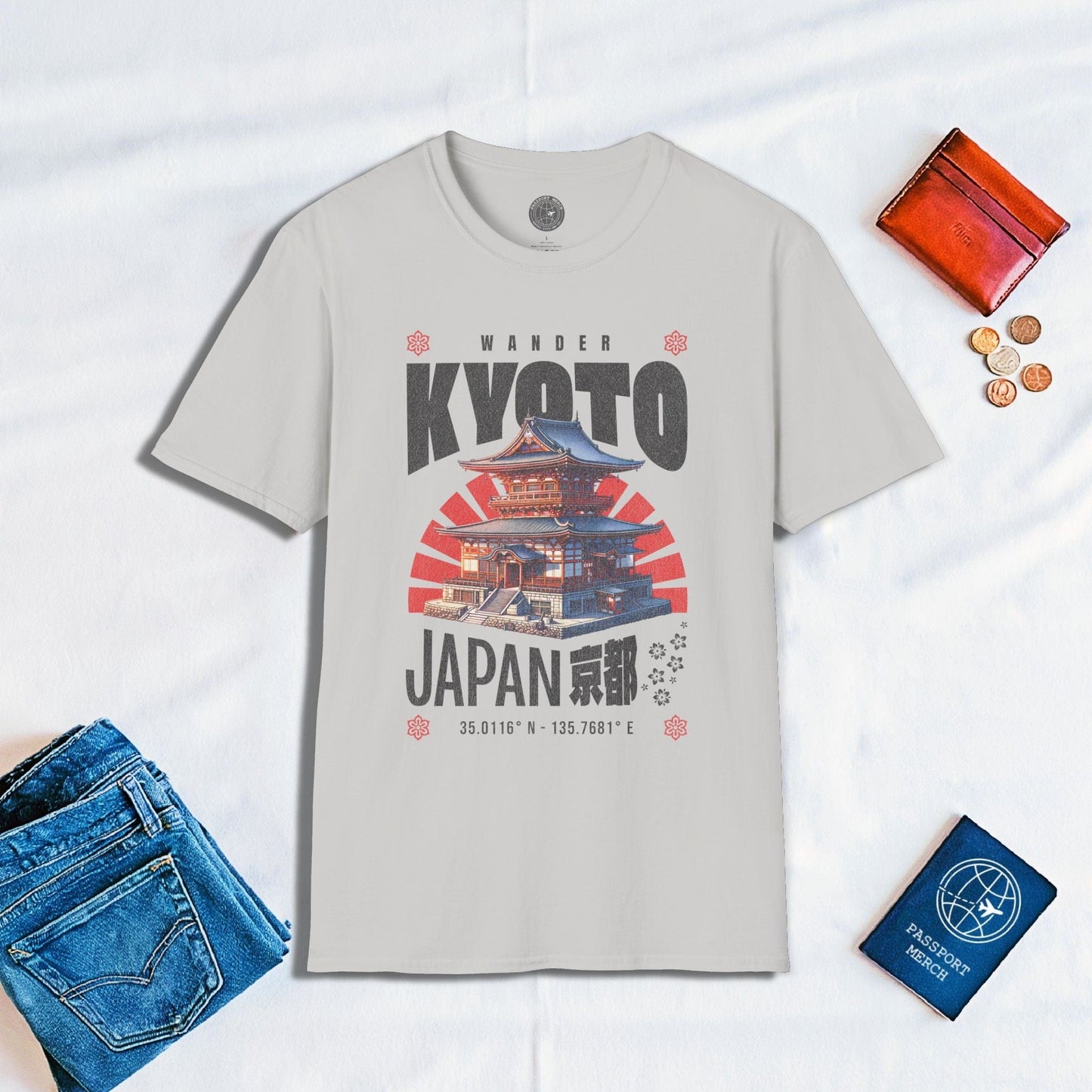 Wander Kyoto Japan Temple T-Shirt